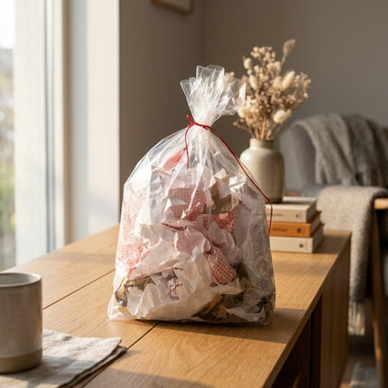 IA - Sac Poubelle Transparent 100 L – 30 Microns – Contrôle des Déchets – Usage Pro