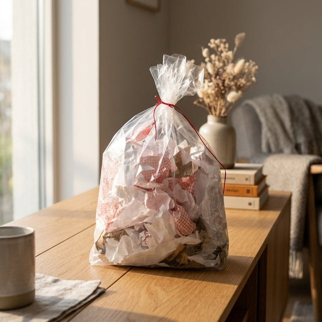 IA - Sac Poubelle Transparent 100 L – 30 Microns – Contrôle des Déchets – Usage Pro