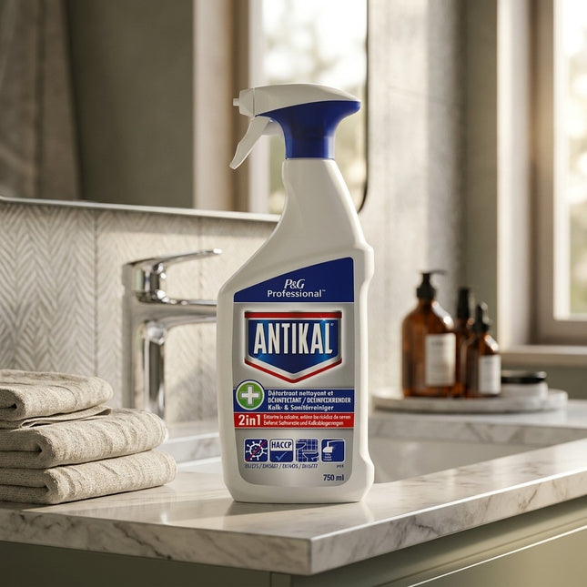 IA - ANTIKAL Nettoyant Détartrant Désinfectant – Anti-Calcaire – Spray 750ml