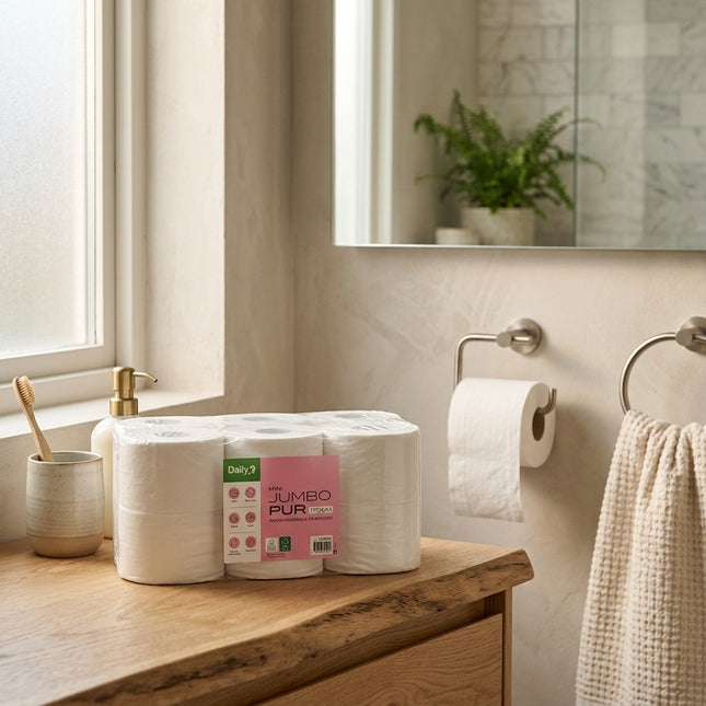 IA - Papier toilette Mini Jumbo Daily K 2 plis 170m - 12 rlx
