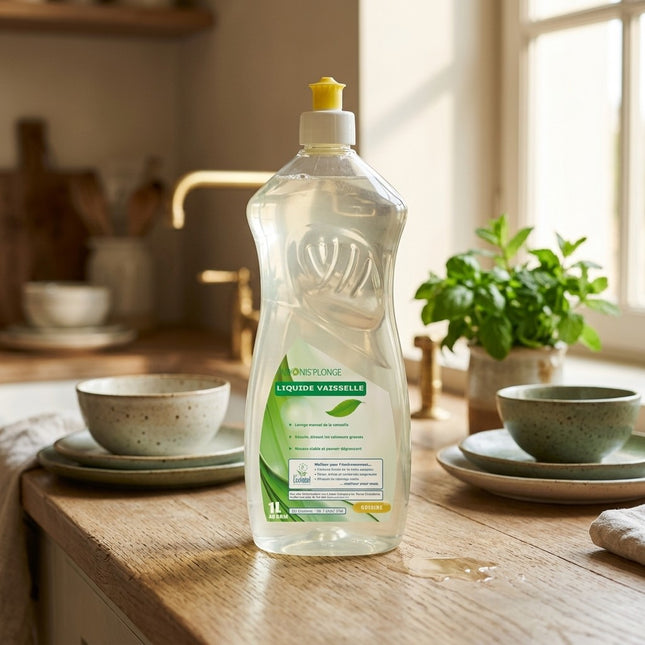 IA - ADONIS'PLONGE Liquide vaisselle concentré ECOLABEL - Bidon 1L