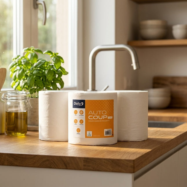 IA - Essuie-mains blanc 100m Ecolabel AUTOCOUP 100 DailyK Premium- 6 rlx