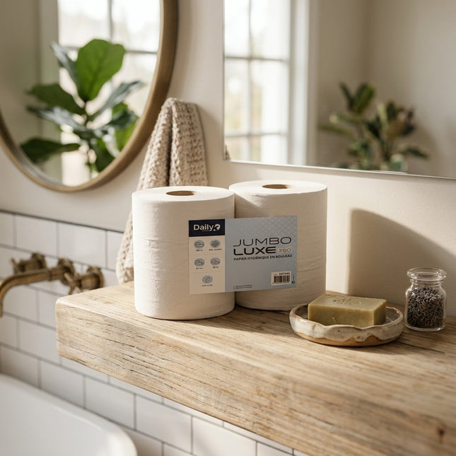 IA - Daily K - Papier Toilette Jumbo Luxe 3 plis 250m - 6 rlx