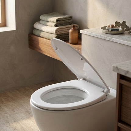 IA - Abattant WC Thermodur Premium Blanc avec charnières inox