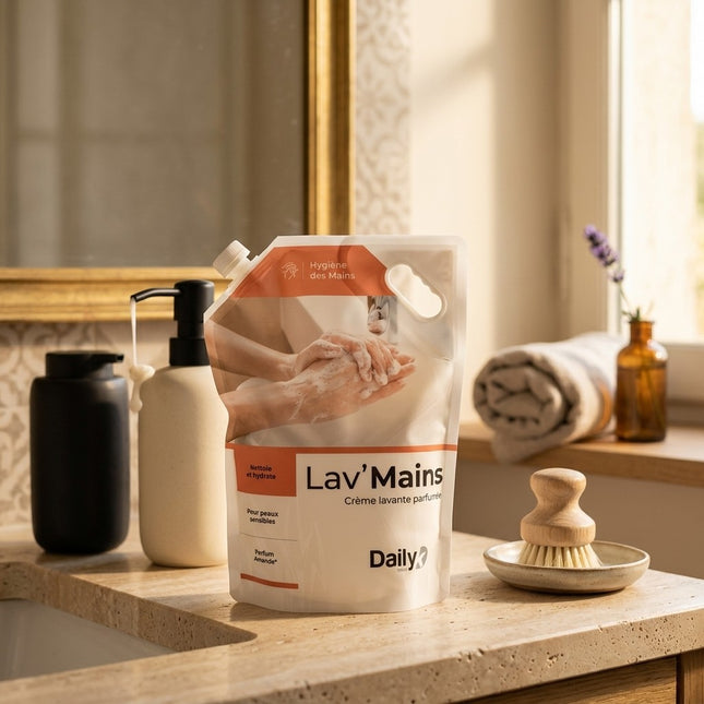 IA - Crème lavante parfum amande LAV'MAINS DAILYK START - Poche 3L