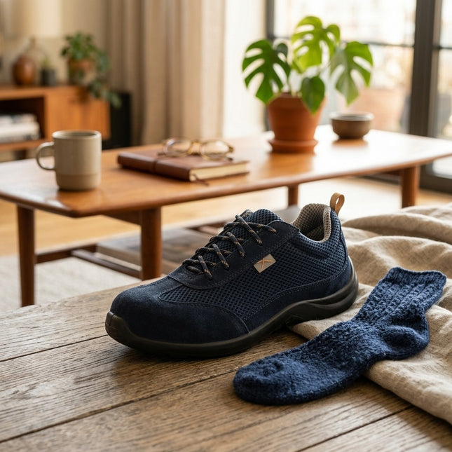 IA - FDV*Chaussures basses cuir croute velours COMO S1P (35 à 48)