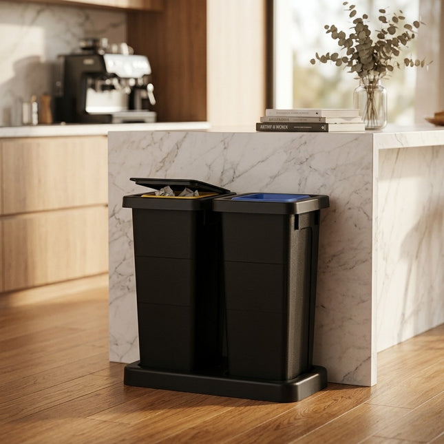 IA - Kit complet tri sélectif FIT 2x50L avec socle