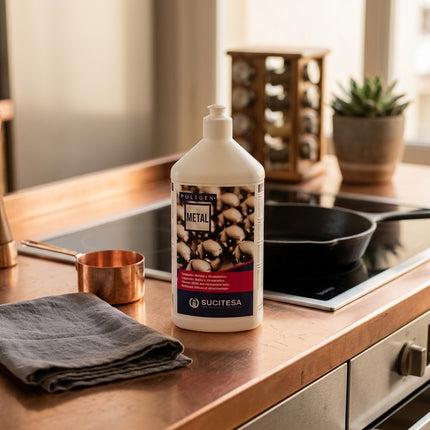 IA - PULIGEN METAL Nettoyant Métaux & Vitrocéramique – Dégraisse, Fait Briller – Flacon 700ml
