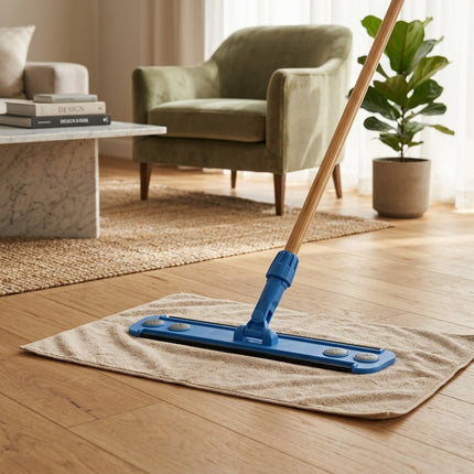 IA - Balai trapèze bleu velcro ABS 60 cm