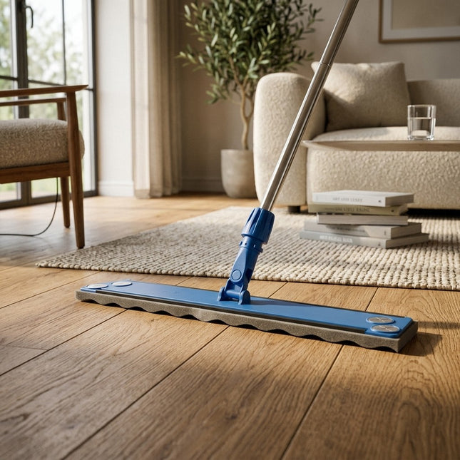 IA - Balai trapèze bleu avec semelle mousse 60cm