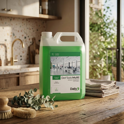 IA - DET’SOLS MULTI DAILYK GREEN Détergent Neutre Écolabel – Nettoyant Sols Multi-Surfaces – Bidon 5L