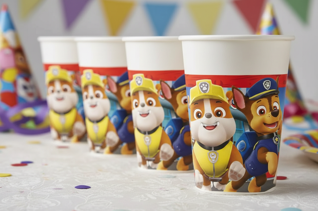 Gros plan sur les verres Pat' Patrouille