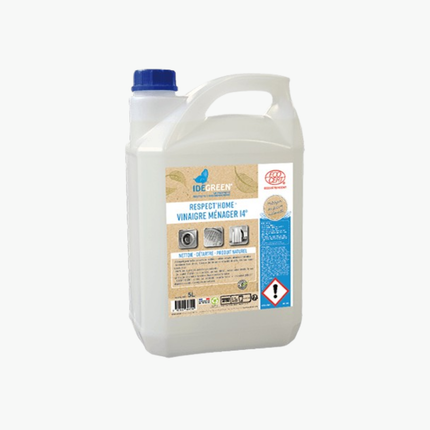 Vinaigre ménager Concentré 14° ECOCERT Respect’Home -2207 - Bidon 5L