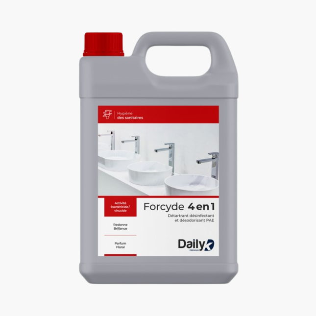 Détartrant désinfectant désodorisant FORCYDE 4en1 DAILYK-Bidon 5L