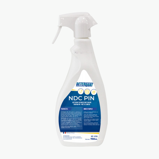 DETERQUAT NDC Nettoyant désinfectant chloré PAE - 0728 - Spray 750ml
