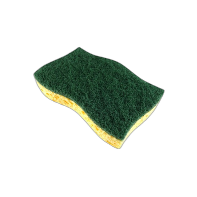 Éponge végétale abrasive double face - 108 x 64 mm
