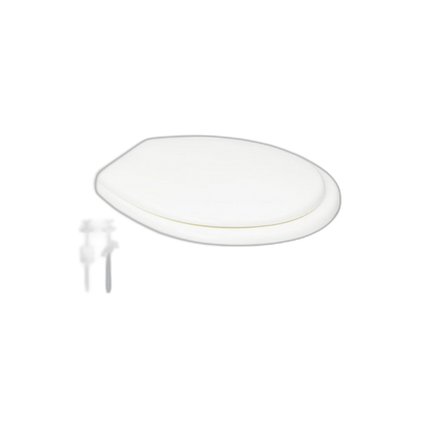 Abattant WC Ecoline déclipsable en polypropylène blanc