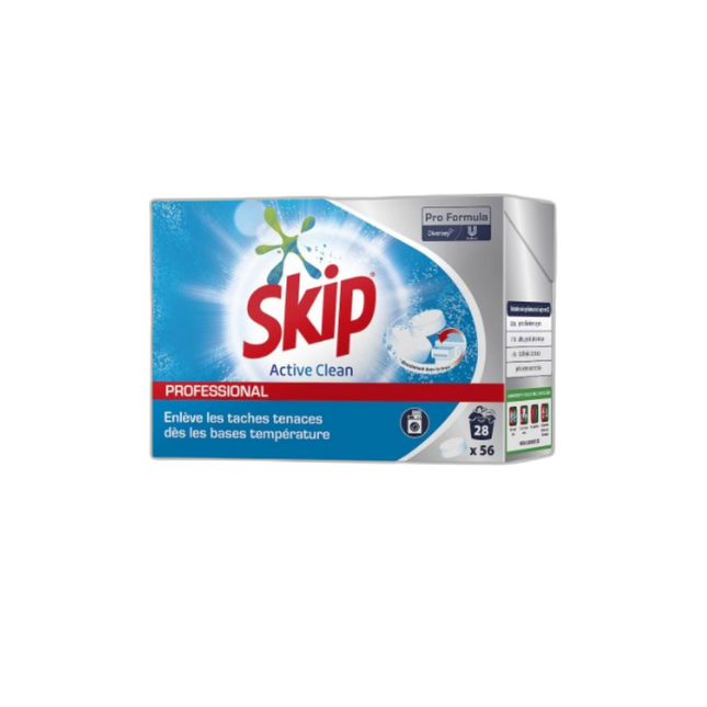 Skip Professionnel - Lessive en tablettes, 56 pastilles