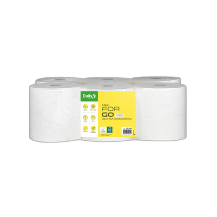 Essuie-tout Dévidage Central Daily K 450 formats, 2 plis