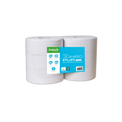 Papier Toilette Maxi Jumbo 350m Ecolabel - 6 Rouleaux