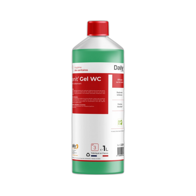 DailyK - Gel WC détartrant menthe puissant 1L