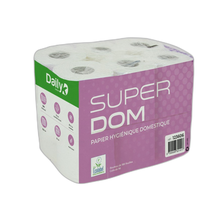 DAILYK - Papier Toilette Écolabel 2 plis - Lot de 24