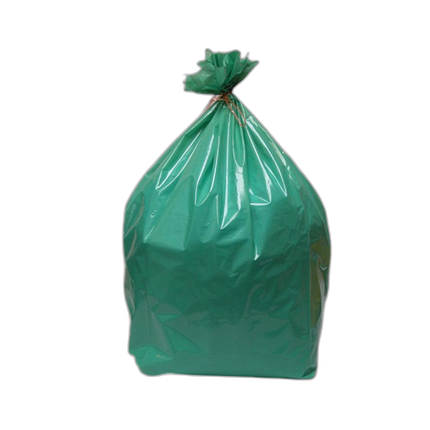 Sac poubelle 110L Vert 30 microns - Lot de 200