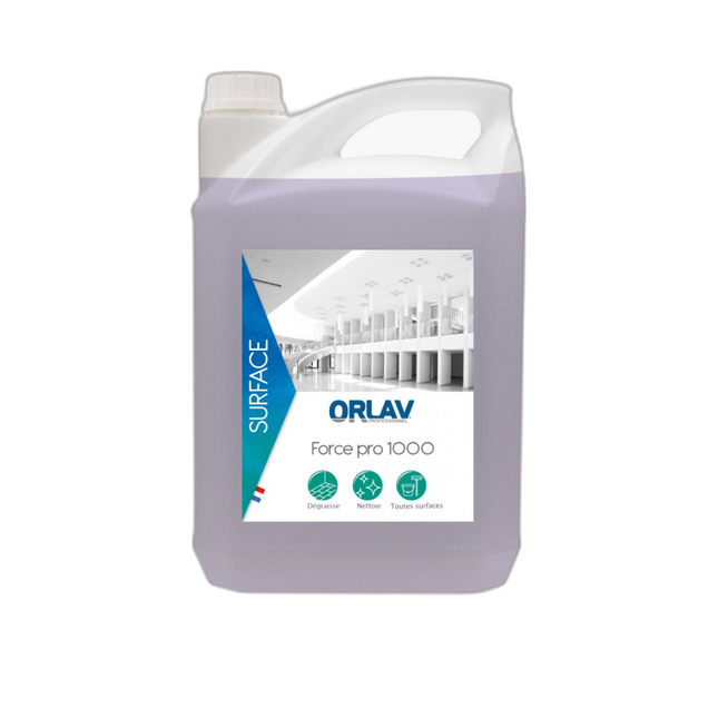 Orlav FORCE PRO 1000 - Nettoyant Dégraissant Multi-Usages 5L