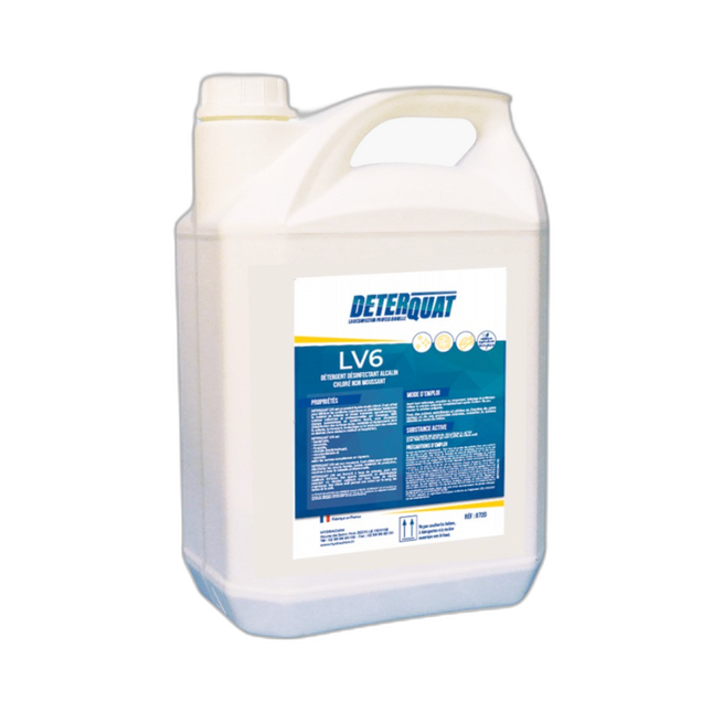 Deterquat LV6 Détergent Désinfectant Chloré 5L