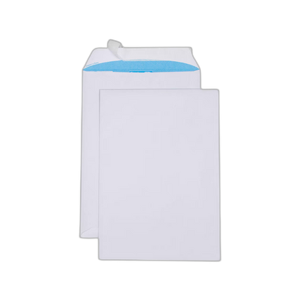 Pochette vélin blanche C4 229x324mm 100g sans fenêtre (x250)