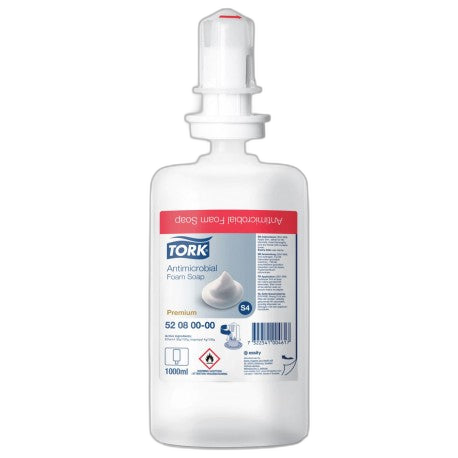 Savon Mousse Antimicrobien 1L S4 TORK- Colis de 6 - image 1