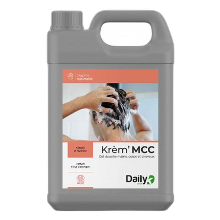 Gel douche corps cheveux Cosmos Ecocert KREM'MCC DAILYK GREEN-B 5L - image 1