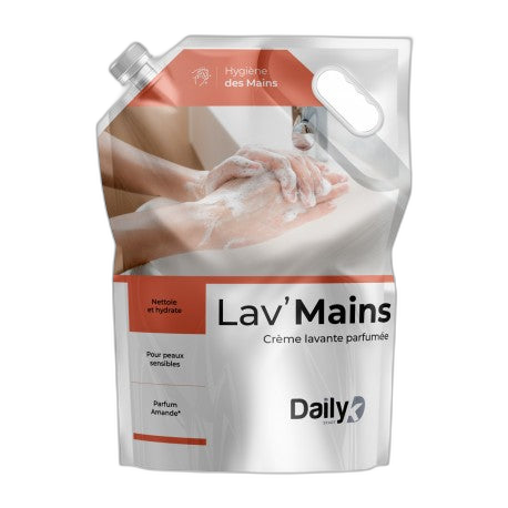 Crème lavante parfum amande LAV'MAINS DAILYK START - Poche 3L - image 1