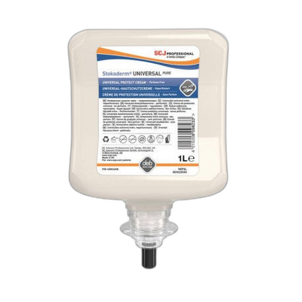Crème protection cutanée recharge 1l STOKODERM UNIVERSAL PURE - Ct 6 - image 1