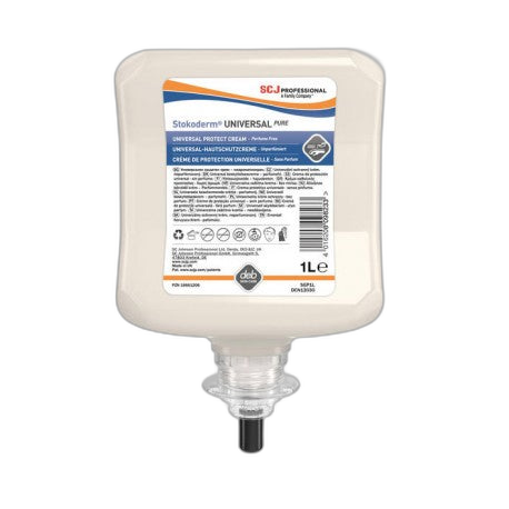 Crème protection cutanée recharge 1l STOKODERM UNIVERSAL PURE - Ct 6 - image 1