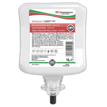 Crème hydratante mains recharge 1l STOKOLAN LIGHT PURE-Ct 6 - image 1