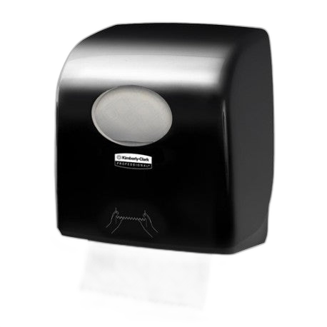 Distributeur essuie-mains rouleaux 190m AQUARIUS SLIMROLL noir - image 1