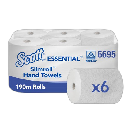 Essuie-mains rouleaux 190m SCOTT EssentialTM Slimroll - Colis de 6 - image 1