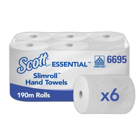 Essuie-mains rouleaux 190m SCOTT EssentialTM Slimroll - Colis de 6 - image 1