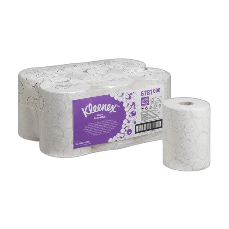 Essuie-mains 2 pl. blanc embossé 100m KLEENEX - Colis 6 rlx - image 1