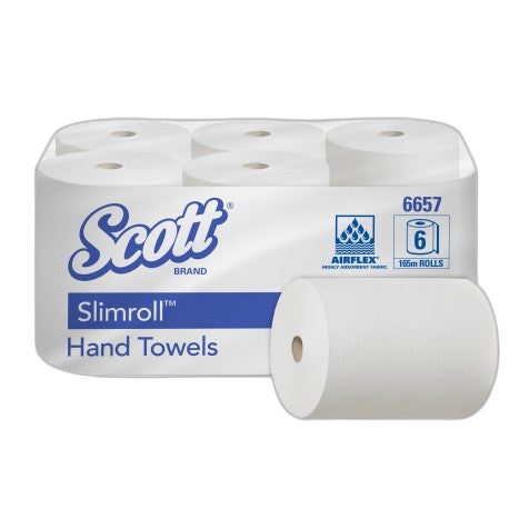 Essuie-mains blanc 165m 1P écolabel SCOTT SLIMROLL- Ct 6 - image 1