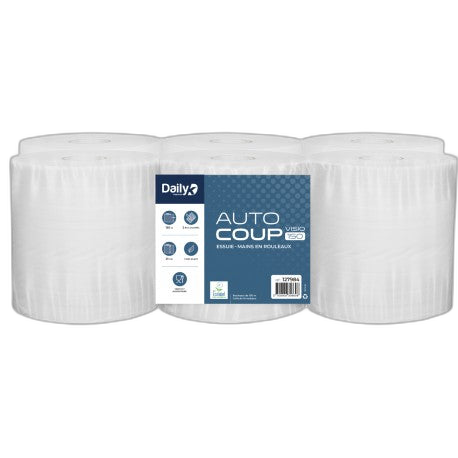 Essuie-mains blanc 150m écolabel AUTOCOUP VISIO150  Dailyk Pr- 6 rlx - image 1
