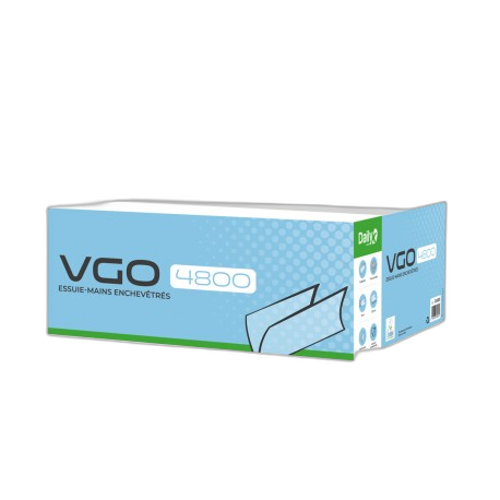 Essuie-mains V blanc Ecolabel VGO 4800 Dailyk Green - Colis 4800 fts - image 1