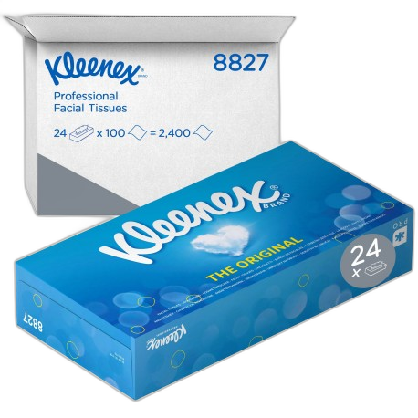 Mouchoirs blancs 2 plis boite 100F KLEENEX-Ct 24 boites - image 1