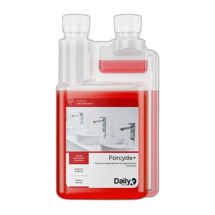 Détartrant désinfectant concentré FORCYDE + DAILYK - Bidon doseur 1L - image 1