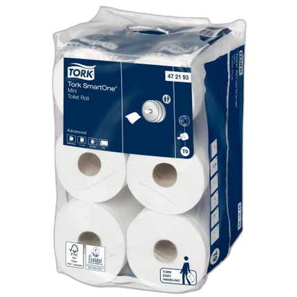 PH Tork SmartOne® Mini blanc 2 plis T9 620fts- ECOLABEL - Colis de 12 - image 1