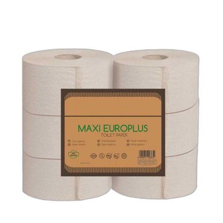 PH MAXI JUMBO EUROCEL 240m Gaufré Ecolabel Havane - 6 rlx - image 1