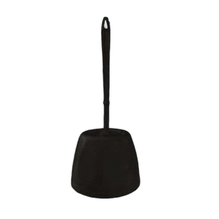Combiné WC porte-balayette et brosse - Noir - image 1