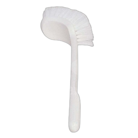 Brosse coudée nylon PP / Monture blanche - image 1