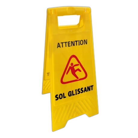 Panneau de signalisation GRAND sol glissant - Unité - image 1